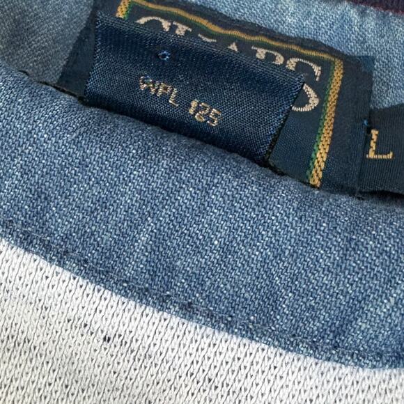 VTG Chaps Ralph Lauren Polo Shirt Patriotic Star Stripe Cowboy Patchwork US Flag - Picture 5 of 7